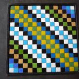 Side table - sofa tip - mosaic pate of glass - vintage