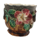 Pot in dabbling floral decoration