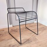 Black wire stool