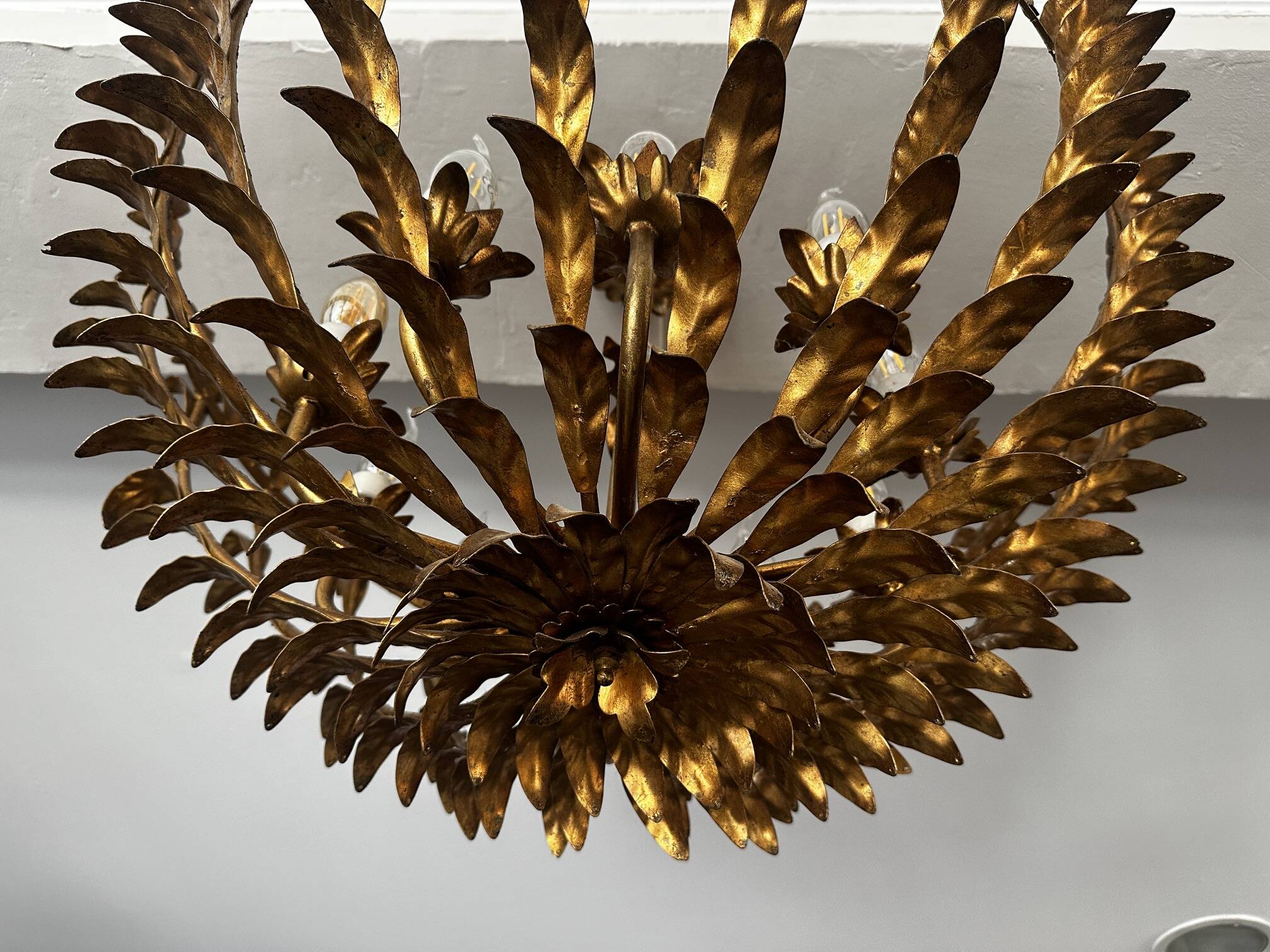 Brass chandelier 1960