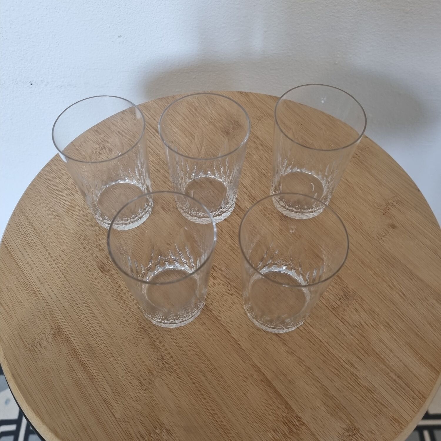 Verres Baccarat modèle Jet d'eau début XXéme