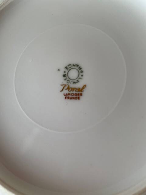 Limoges porcelain dessert/starter service