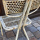 Paire de chaises métal perforé René Malaval 1950