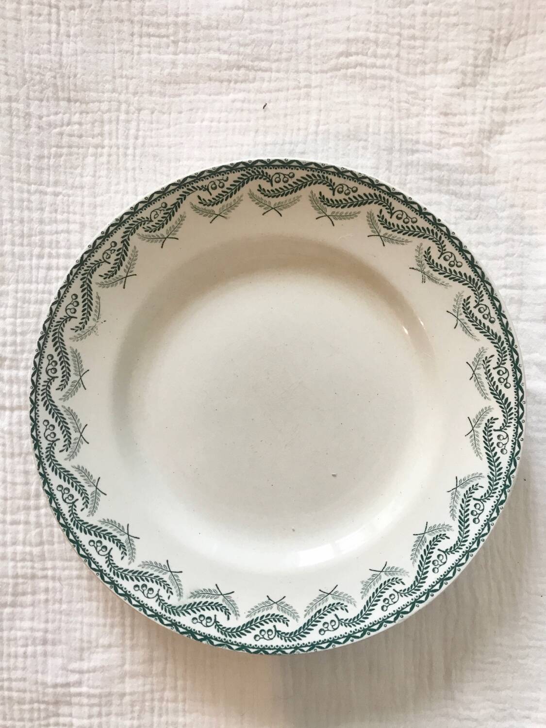 Set de 5 assiettes Terre de Fer Saint-Amand, modèle Réjane