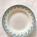 Set of 5 Terre de Fer Saint-Amand plates, Réjane model