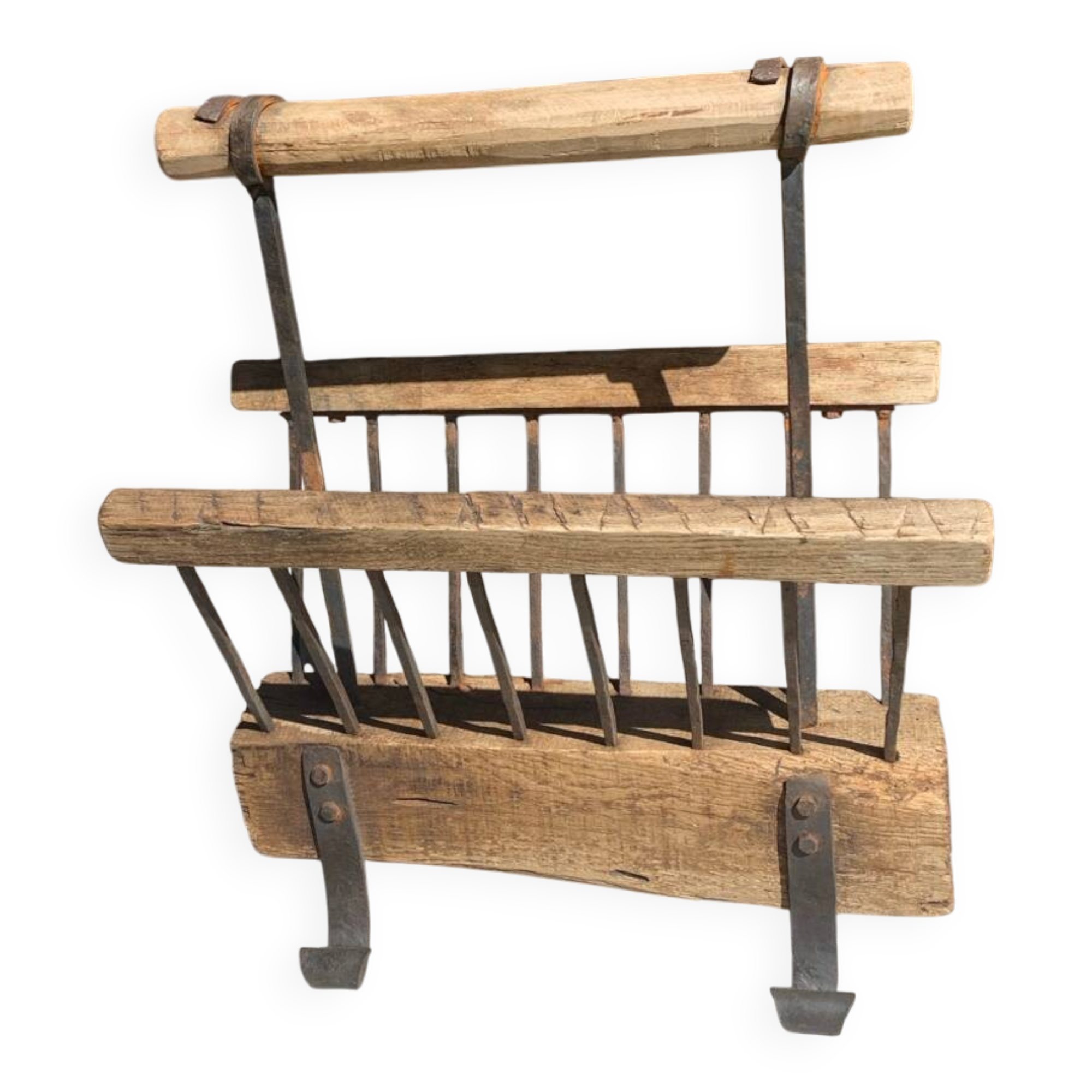 Brutalist magazine rack