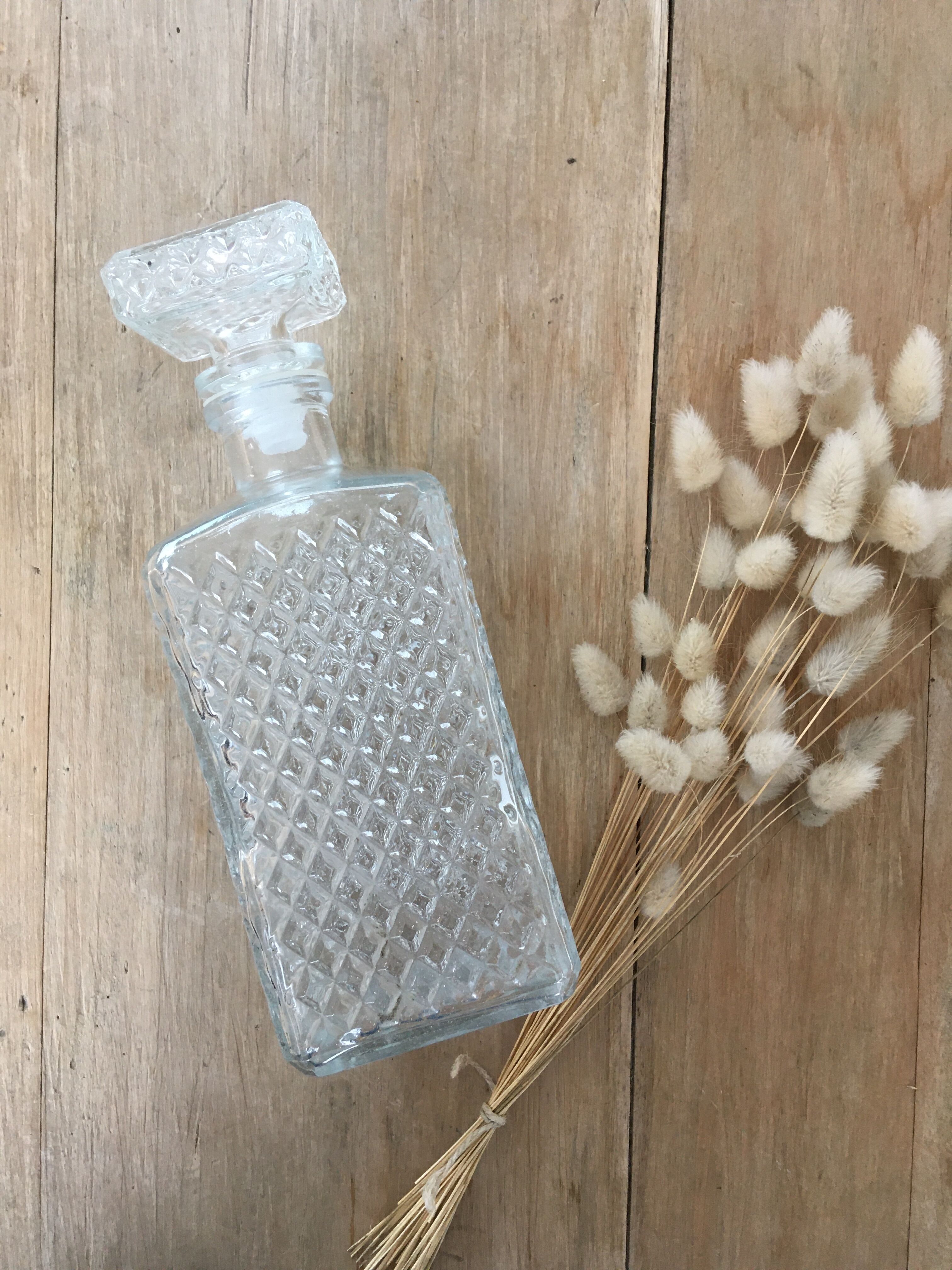 Whisky decanter "diamond" pattern