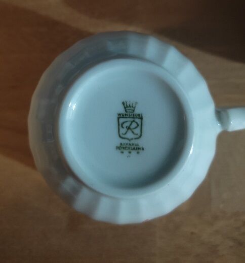 Coffee set Wunsiedel Porcelain Bavaria sugar pot cups pink Dp 1222109