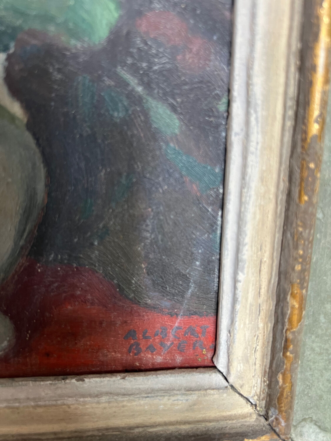 Antique still life painting by Albert Bayer