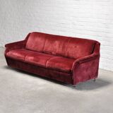 Mid-Century Italian Velvet 3-seater Sofa, 1950's