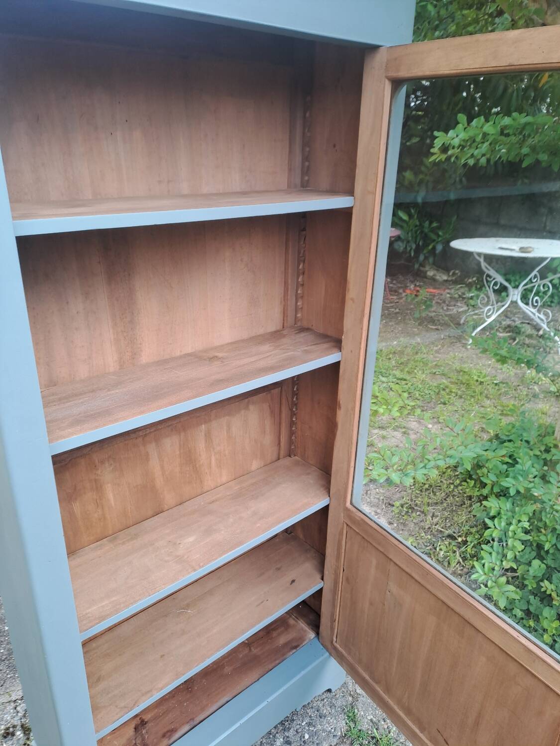 Armoire une porte vitrée  fin 19ème