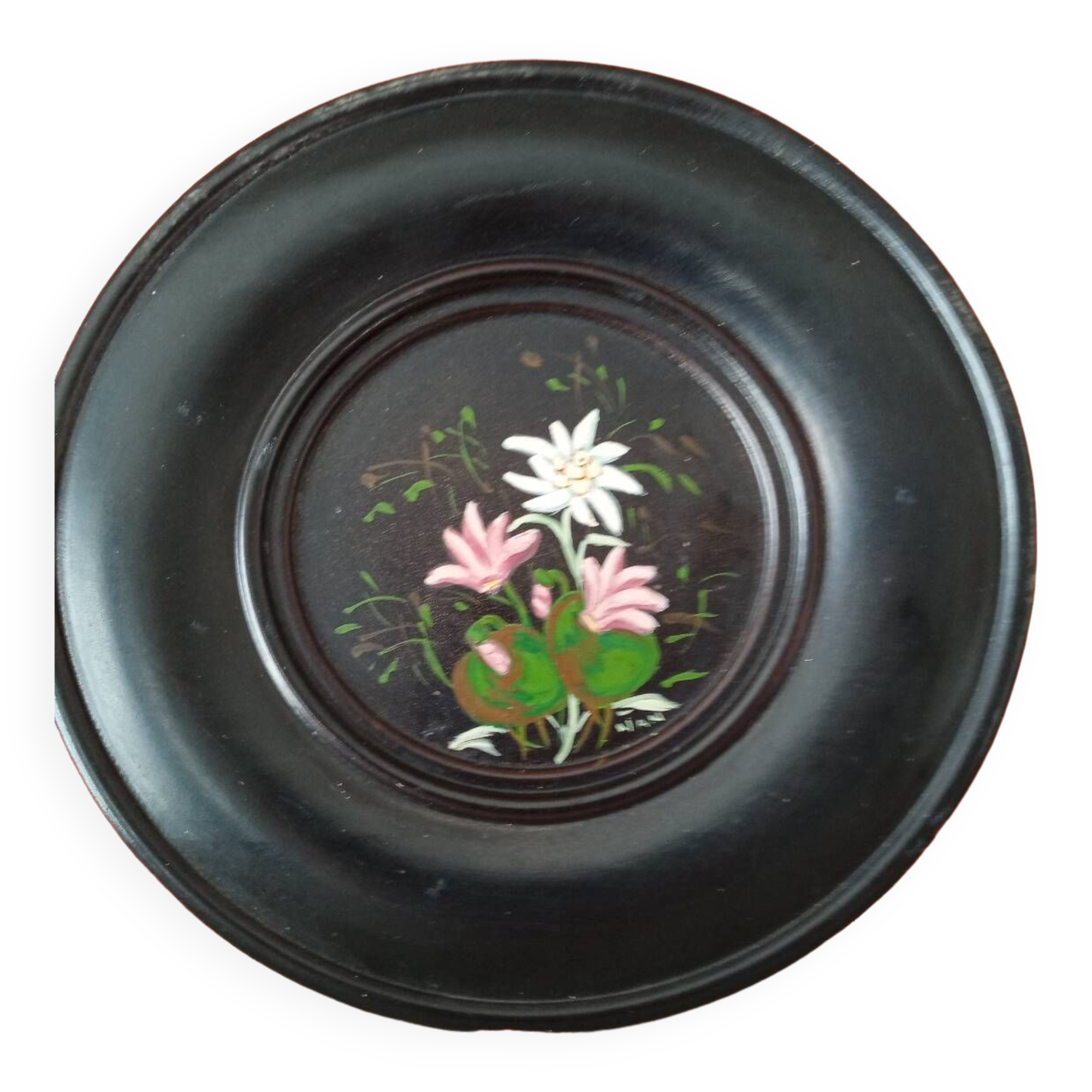 Signed floral painting