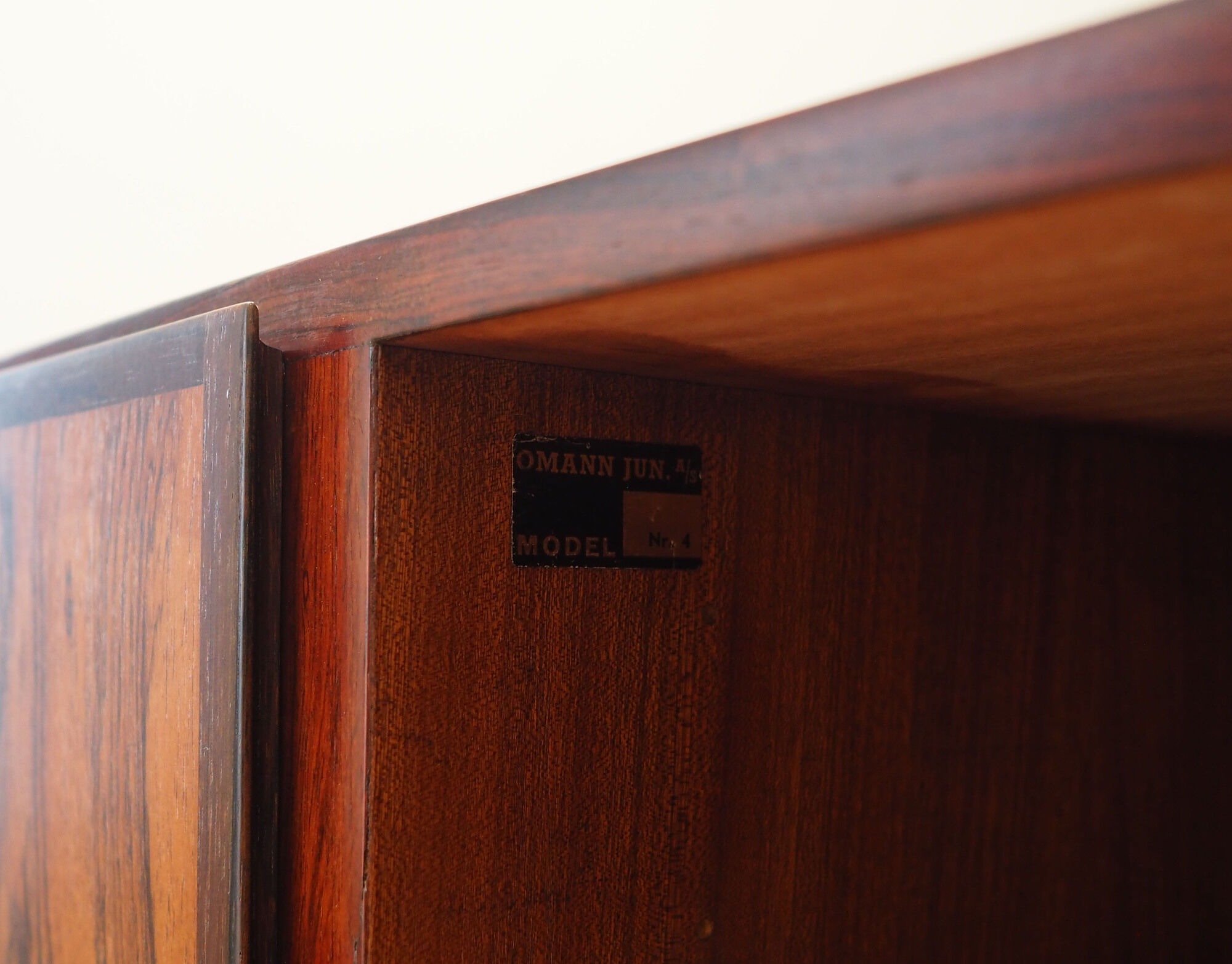 Rosewood cabinet, Danish design, 1970s, manufacturer: Omann Jun