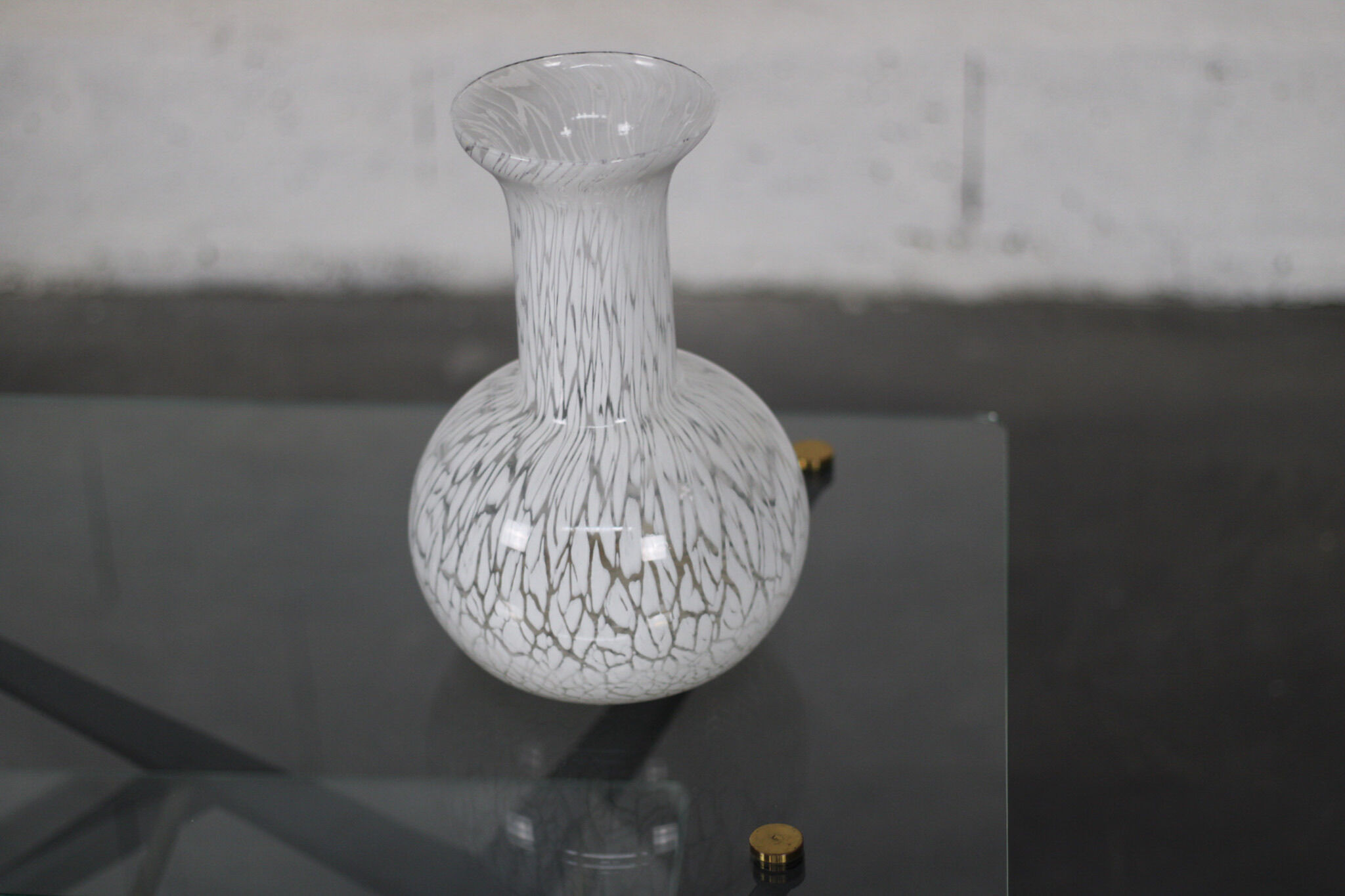 Harlequin Murano glass vase