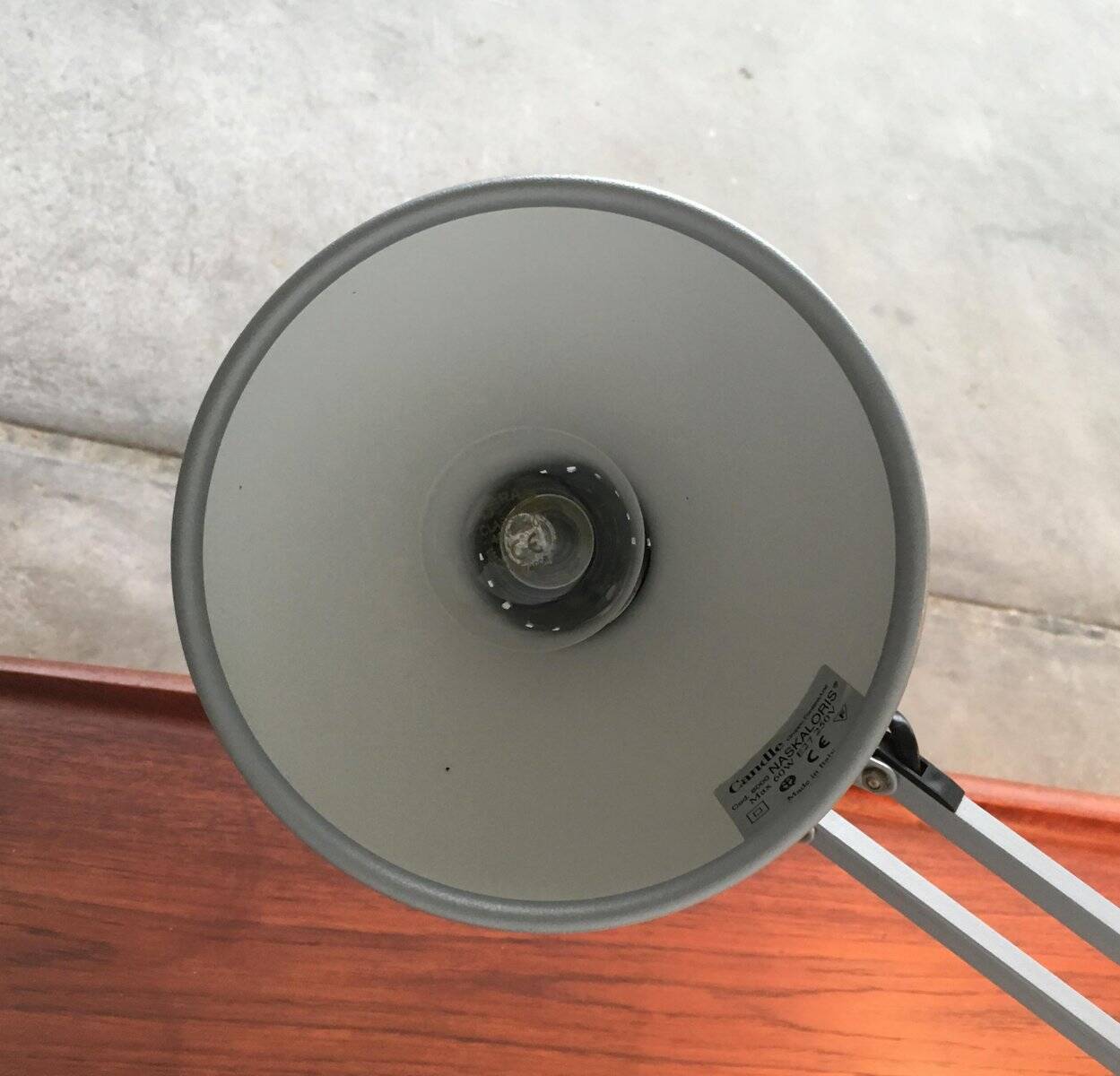 Mid-century Naskaloris work lamp by Archivio Storico for Fontana Arte.