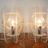 Paire de lampes de table en plastique, années 1960