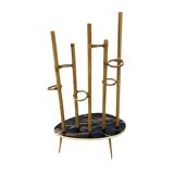 Mid-Century Modern Plant Stand – Europe, 1960s-1970s, Bamboo & Artistic