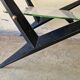Jarden France- Coffee table with double glass tops, metal base