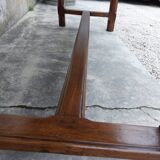 Rustic burgundy farm table 19th -1m80