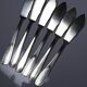 6 vintage/antique silver-plated fish knives in art deco style SFAM
