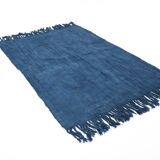 Shades Of Blue Vintage Kilim Rug, 144x207Cm