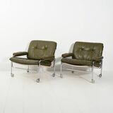 Pair of “Lovisa” armchairs by Pethrus Lindlöf, 1970s