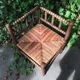 Pearl Turned Wood Corner Chair