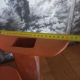 Trio of terracotta vases, unique pieces