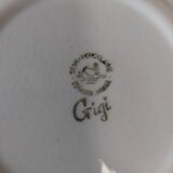 Paire d'assiettes dessert en faïence céranord modèle Gigi