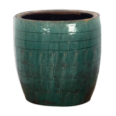 Vase moyen ancien en céramique vert émeraude (vers 1820)