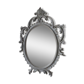 Patinated Italian Baroque Mirror 35x46cm