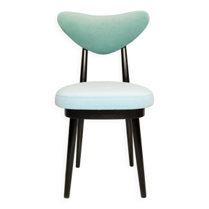 Chaise cœur en velours - 1960