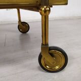 Vintage golden brass rolling service