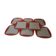 Set of 8 plates with a floral dessert Sentou