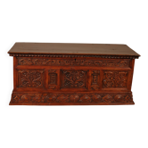 Catalan Chest from the 18th Century with a small door