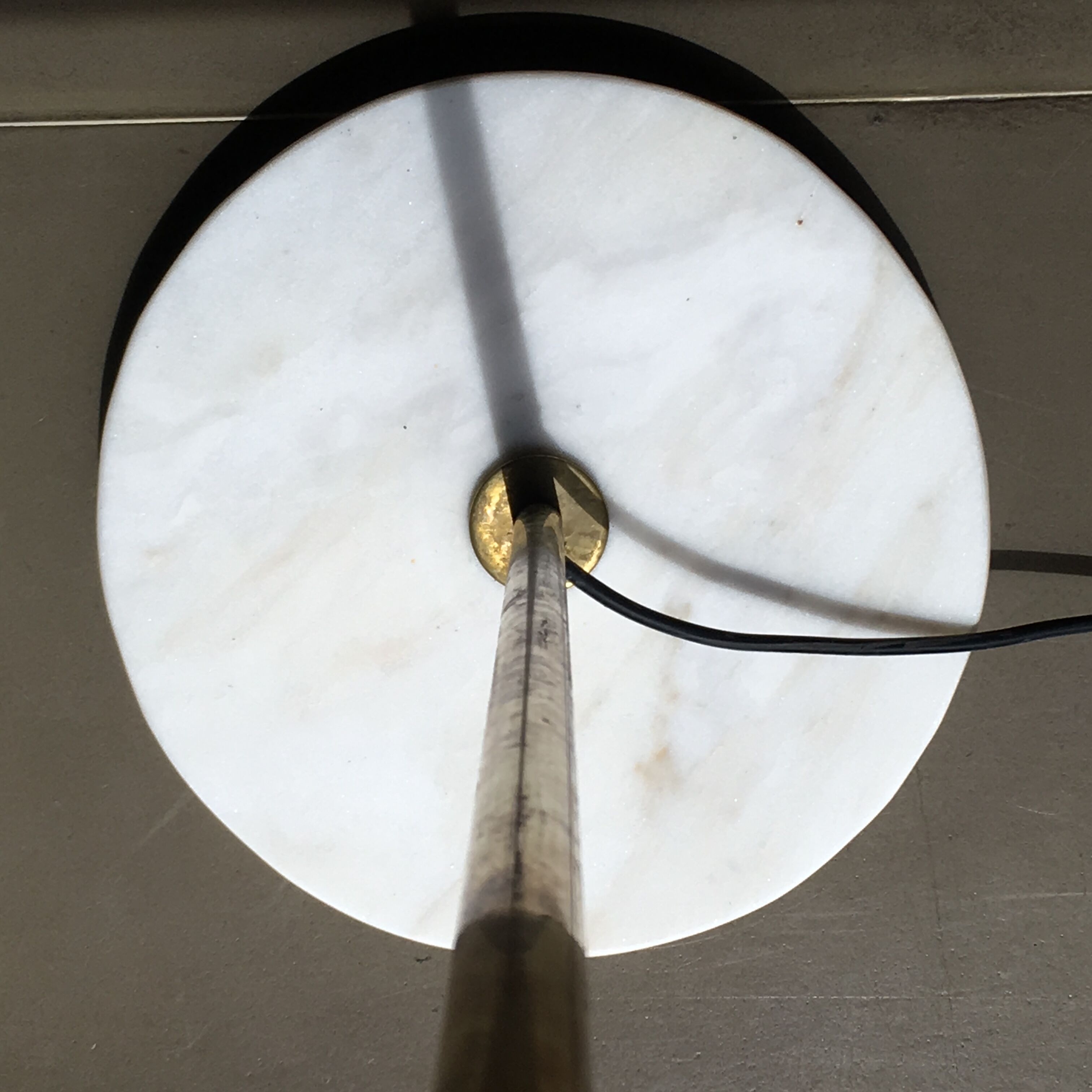 Lampadaire diabolo 3 feux dans le style des créations italiennes des années 50