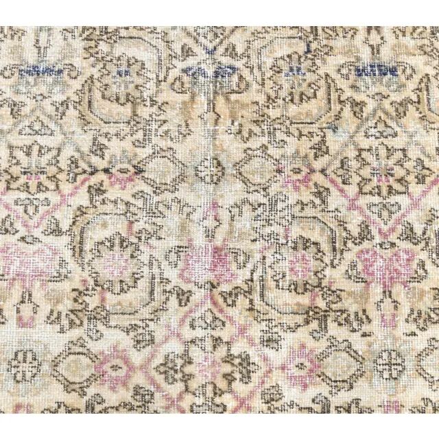 1970s Turkish handmade wool area rug 100x191