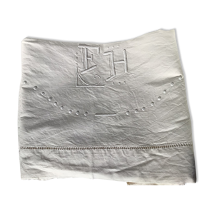 Drap 2 places brodé