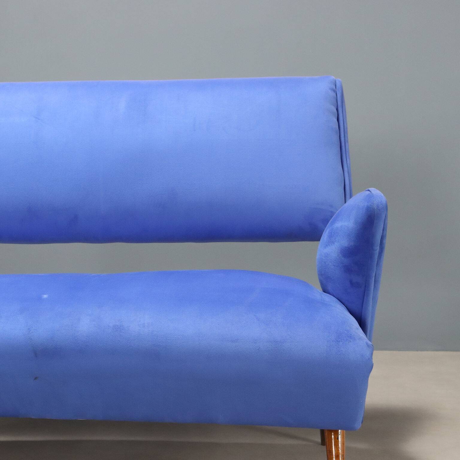 Coussin de canapé vintage en velours, modèle original des années 1960