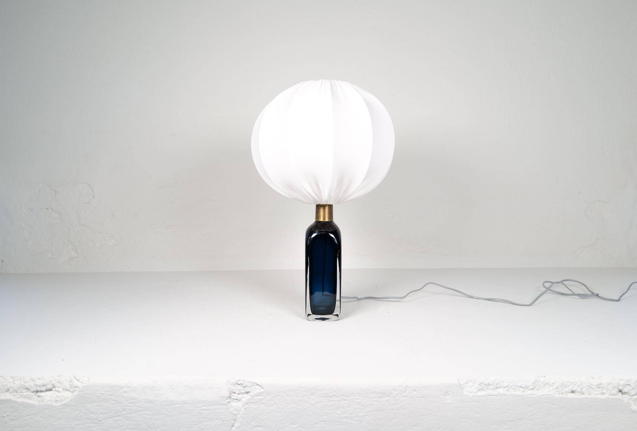 Mid-century modern table lamp by Carl Fagerlund for Orrefors Sweden RD 1406