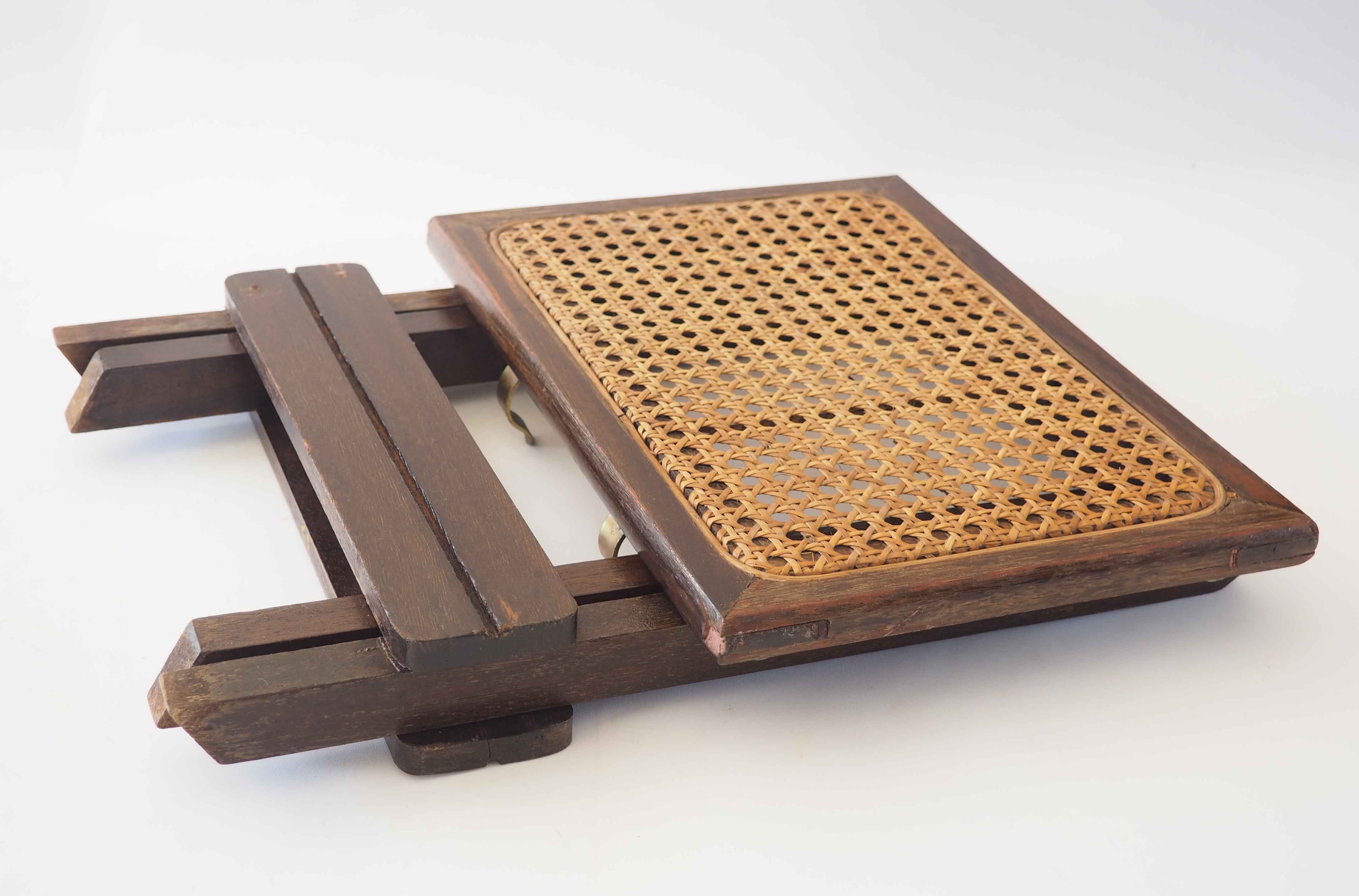 Folding wooden stool