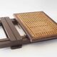 Folding wooden stool