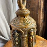 Ceramic lanterns, decorated with religious icons.