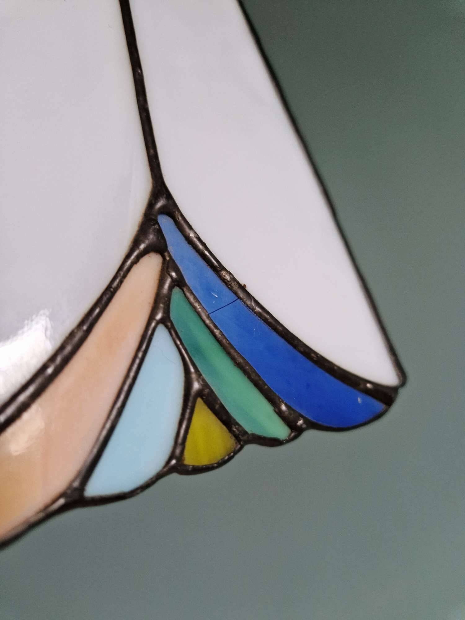 Stained glass pendant light, Tiffany style
