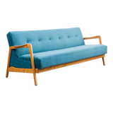 Vintage sofa, convertible, cherry, restored