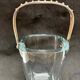 Strombergshyttan sterling silver and art glass ice bucket