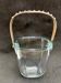 Strombergshyttan sterling silver and art glass ice bucket