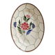 Vintage oval plate faience Saint-Amand model Maurice – Floral decoration