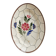 Vintage oval plate faience Saint-Amand model Maurice – Floral decoration