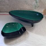 Tripod dish and matching serving bowl from the 50s